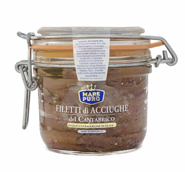 Anšovu filejas saulespuķu eļļā 220g/120g neto ,Sicīlija